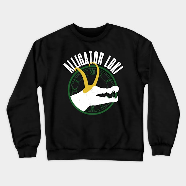 Alligator Loki Crewneck Sweatshirt by Tee Cult